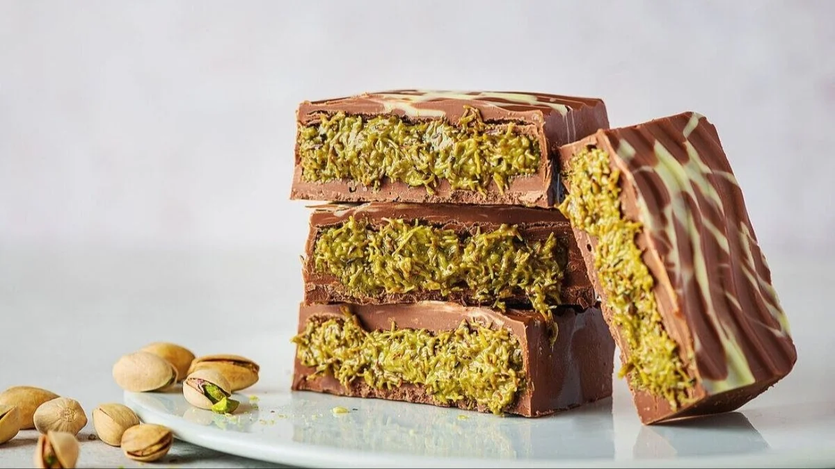 chocolate, pistacho, golosinas